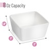 BTaT- Ramekins, 8 oz, Set of 6, White, Square Shaped,