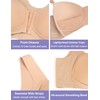FallSweet Front Closure Wireless Bras Seamless Smooth Hide Back Fat