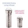 GROSCHE Chicago SOFT TOUCH (White Marble) fruit infuser water bottle