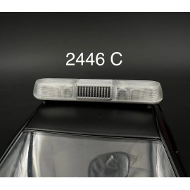 LED-Compatible Lightbar 1/24 1/25 Clear Whelen 80H 90H 8000 Lightbar Police Sheriff Fire Highway Patrol