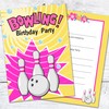 Olivia Samuel 20 x Girls Bowling Birthday Party Invites -