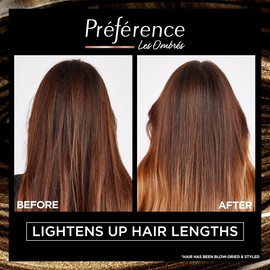 L’Oréal Paris Luminous Graduation Ombré Kit, Shade 104 for Brown to Dark Brown Hair, Anti-brass Care, Expert Brush Included, Preference Techniques Les Ombrés, 1 Application