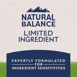 Natural Balance Limited Ingredient Adult Dry Dog Food with Vegan Plant Based Protein and Healthy Grains, Vegetarian Recipe, 4 Pound (Pack of 1)