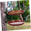 Yardwe 1 Set double layer hanging bird bath balcony bird