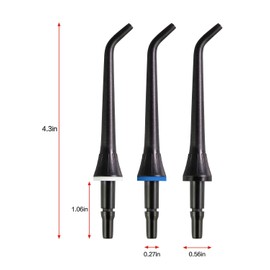 MySmile 10 Pcs Replacement Jet Tips Water Dental Flosser, Oral Irrigator Nozzle Set & Storage Case, Compatible MySmile Cordless Select LP211 and LP221