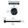#14 x 2-1/2" Black Hex Washer Head Self Drilling Screws