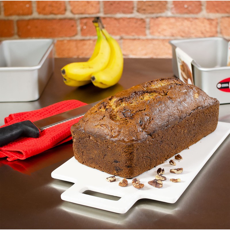 Fat Daddio's BP-5639-2PK Anodized Aluminum Bread Loaf Pan, 4.875 x