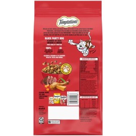 TEMPTATIONS Block Party BBQ Flavor Adult Dry Cat Food, 3.15 Lb. Bag