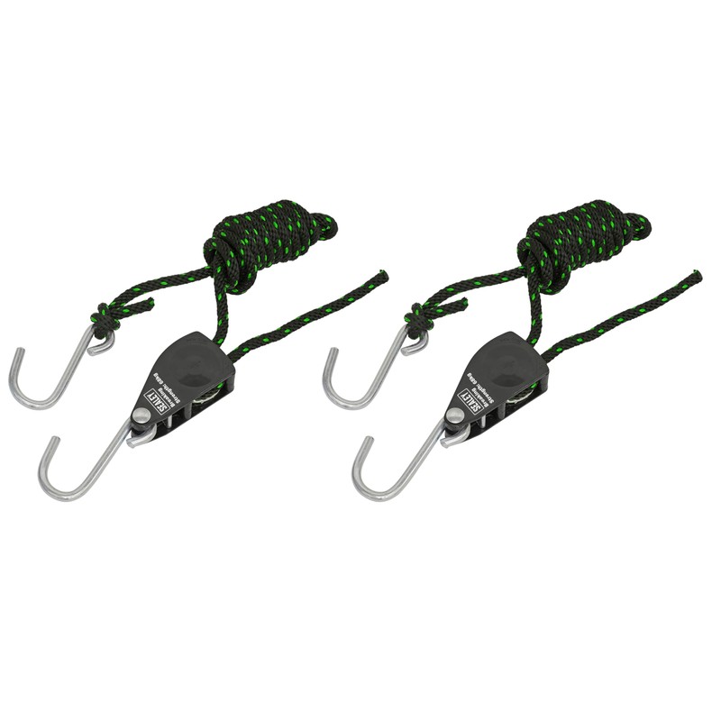 Sealey Ratchet Parts Hanger/Tie Down 2m with S-Shaped Hooks -