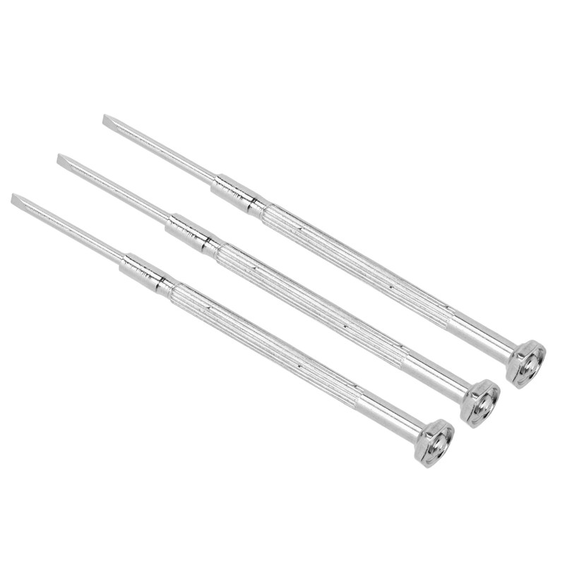 3pcs Wind Instrument Screwdriver Repair Maintenance Tool Set Silver for