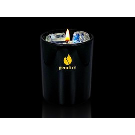 GemFire Organic Scented Crystal Candle - Opal Gemstone, October Birthstone Gift - Libra and Scorpio Zodiac Sign - Natural Soy Wax & Beeswax - Long-Burn for Aromatherapy, Meditation, Relaxation