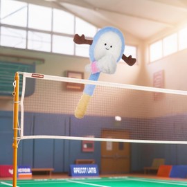 Apricot Lamb Vitality Shuttlecock Plush Toys for Children, Soft Cute Cuddly Toy for Baby Girls and Boys, Fluffy Vitality Badminton Shuttlecock, Blue, 27 cm