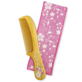 Styleneo Hair Brush, Comb, Comb, Made in Japan, Wooden, 100% Natural, Camellia Oil (Hana, 1.4 x 6.0 inches (3.5 x 15.2 cm)