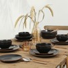 Stone Lain Brasa Modern Stoneware 16 Piece Dinnerware Sets, Plates