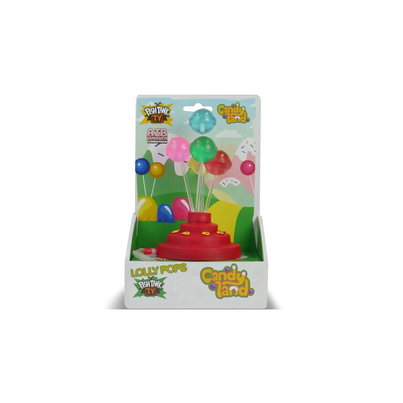 Fish TV Candy Land Lolly Pops Aquatic Ornament