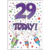 Piccadilly Greetings Modern Milestone Age Birthday Card Age 29-7 x