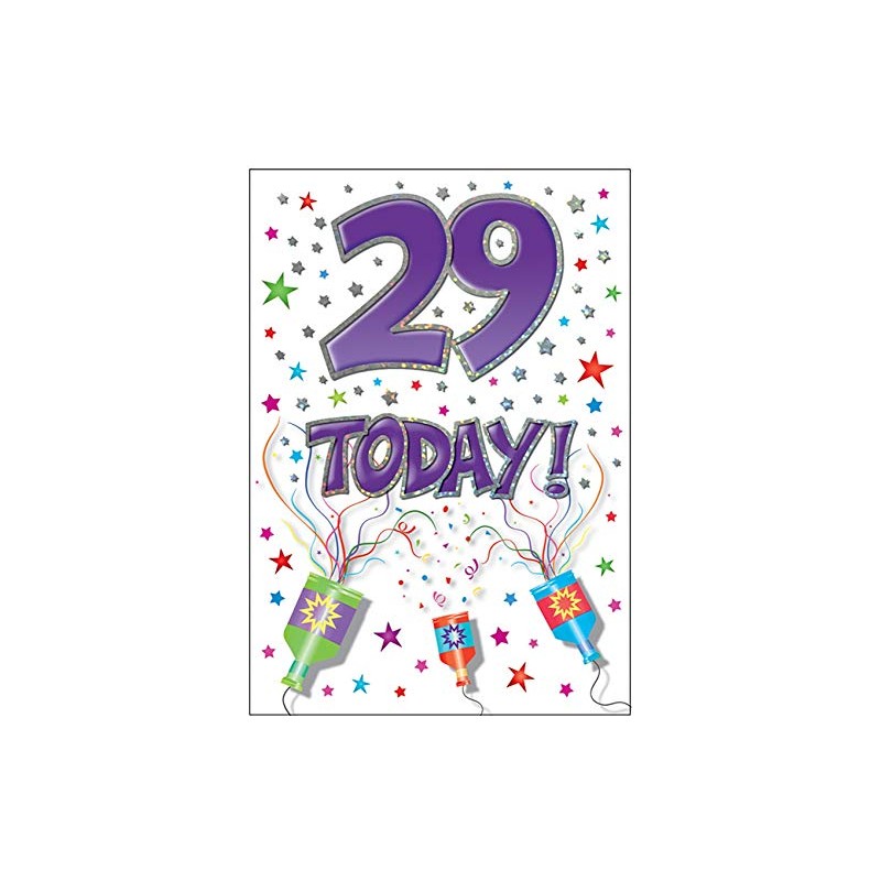 Piccadilly Greetings Modern Milestone Age Birthday Card Age 29-7 x