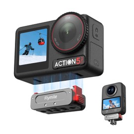 Magnetic Quick Release Adapter for Action 5 Pro Aluminum Alloy Extension Base with 1/4 Screw Hole GoPro Compatible Adapter for DJI Osmo 360 / Action 4 / Action 3 Accessories, Lightweight, Durable, Easy to Install