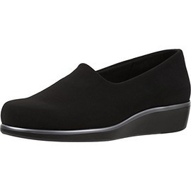 SAS Bliss Slip On Comfort Wedge Black 9 W - Wide (C)