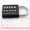 MIONI 10 Digit Push Button Combination Padlock, 5 Digit Locking