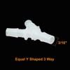 Feelers 3/16" Plastic Hose Barb Fitting Equal Barbed 3 Way