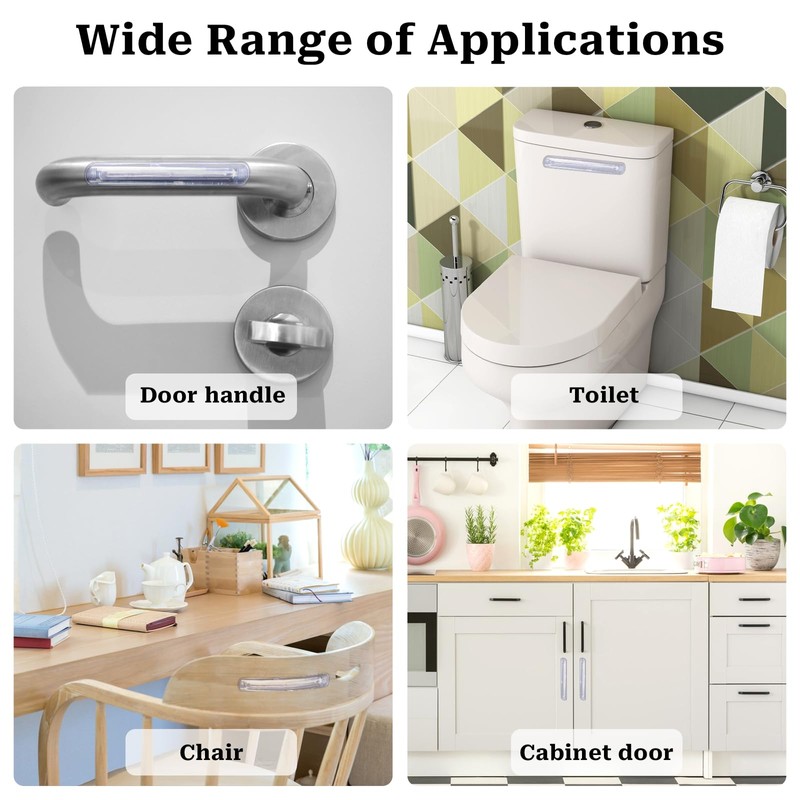 Rubber Chair Wall Protector from Chair Back, 6 Pack Clear