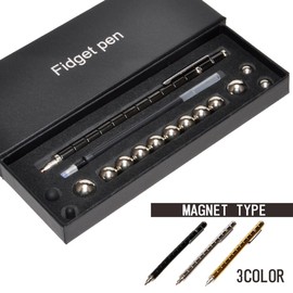 GoodsLand GL-MG-PEN-BK Multi-functional Magnetic Pen, Funny, Magic Ballpoint Pen, Stylus Pen, Smartphone, Tablet, Magic Pen, Stylish, Clip Included