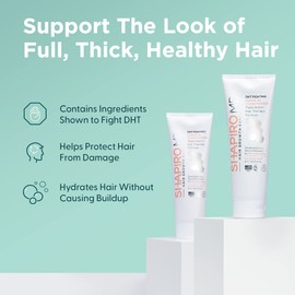 Shapiro MD Hair Growth Experts Shapiro MD Hair Growth Experts Hair Loss Leave-in Conditioner, DHT Fighting Vegan Formula for Thinning Hair Developed by Dermatologists, Experience Healthier, Fuller Thicker Hair - 1 Month Supply