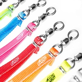 Pair of Play Cord Loop Handle with Integrated Ball Bearing Swivel (Blue)