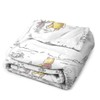 Children's Flannel Blanket 50"x40"/60"x50" inches Bear and Piglet Pattern Throw