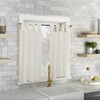 Archaeo Washed Cotton Small Window Twist Tab Cafe Curtains, 52"
