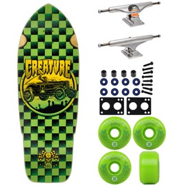 Creature Premium Complete Skateboard Hotrod Reaper XX 10.25" x 30" with Independent Trucks, Triclops Wheels, ABEC 5 Bearings, Hardware, and Griptape - Ready to Assemble