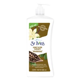 ST.IVES Crema Corporal Cacao y Vainilla para una humectación radiante, crema hidratante corporal hecha con humectantes de origen 100% natural 532 ml