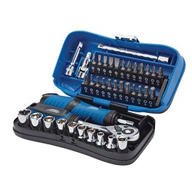 Draper 04713 Expert Socket and Bit Set, 1/4" Sq. Dr. (39 Piece)