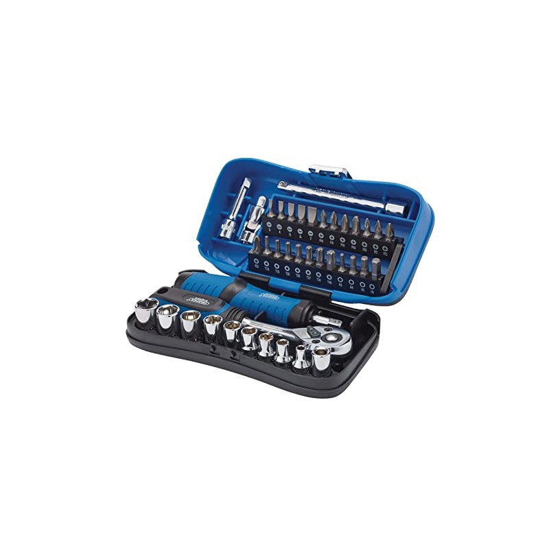 Draper 04713 Expert Socket and Bit Set, 1/4" Sq. Dr.