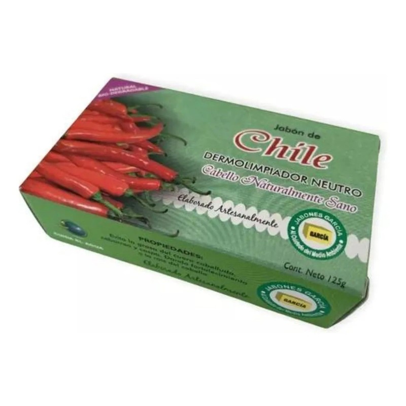 Jabón García De Chile 1 Pieza 125g Ecológico Biodegradable