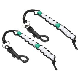 PATIKIL Golf Bead Score Counter 2 Pack Golf Stroke Counter Beads and Clips for Women Men Golfer Stroke Counter Counter White/Green