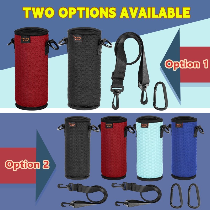 Desing Wish Portable 16.9 oz Plastic Bottles Insulators Sleeves 16