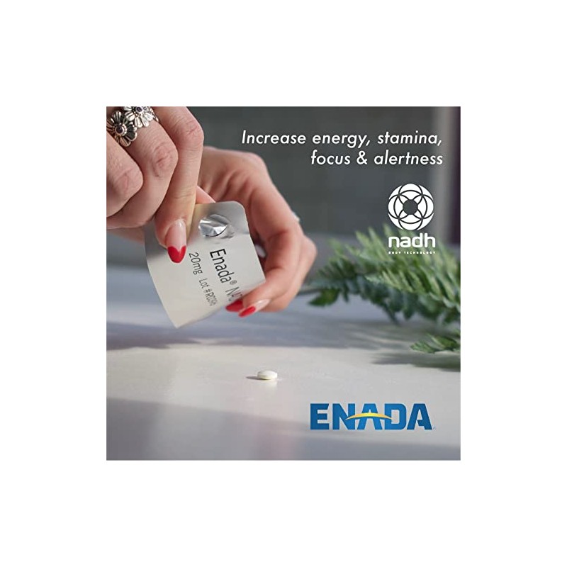 Original Enada Co E1 NADH, Mojo, 20 Mg, 30 pastillas