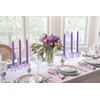 Vixdonos Taper Glass Candlestick Holders Tealight Candle Holders for Table