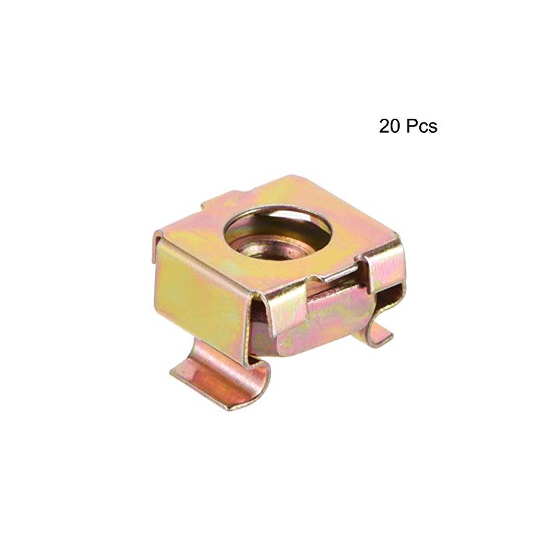 sourcing map M4 Cage Nuts for Server Rack Cabinet, Carbon
