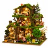 Spilay DIY Miniature House Kit for Adults, Miniature Dollhouse Building