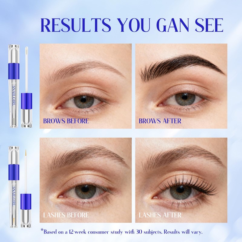 Eyelash and Eyebrow Growth Serum Set Nourishing & Enhancing for