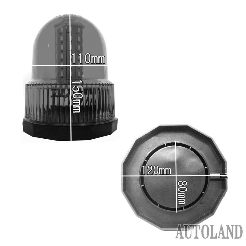 ALTEED LED Rotating Lamp, Green SMD 5730 x 60 Routes,