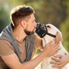 HEELE Dog Muzzle, Soft Nylon Breathable Muzzle with Vivid Prints