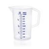 WAS 9306 100 Polypropylene Measuring Jug with 100 ml Scale,
