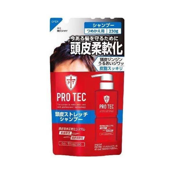 PRO TEC Scalp Stretch Shampoo, Refill, 8.1 oz (230 g), Set of 3