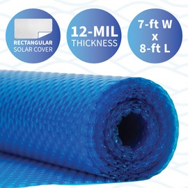 Blue Wave NS098 12-mil Solar Blanket for Hot Tubs, 7-ft x 8-ft, Royal Blue
