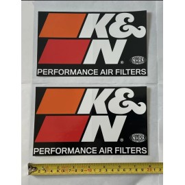 Unbranded 2 K&N filters stickers decals Racing nhra dragster hotrods top fuel funny cars