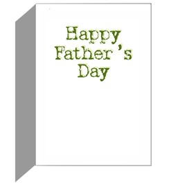 CafePress Yorkie Father's Day Greeting Card, Note Card, Birthday Card, Blank Inside Matte